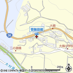 長崎県東彼杵郡東彼杵町菅無田郷322周辺の地図