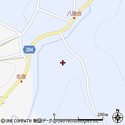 大分県臼杵市野津町大字八里合1930周辺の地図