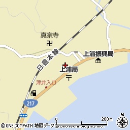 大分合同新聞　上浦津井中河プレスセンター周辺の地図