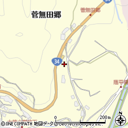 長崎県東彼杵郡東彼杵町菅無田郷1634周辺の地図