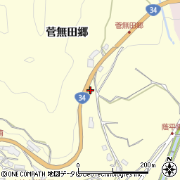 長崎県東彼杵郡東彼杵町菅無田郷1621周辺の地図