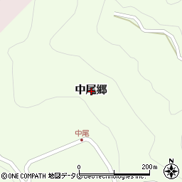 長崎県東彼杵郡東彼杵町中尾郷周辺の地図