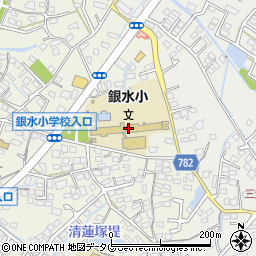 大牟田市立銀水小学校周辺の地図