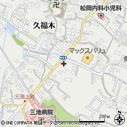 セブンイレブン大牟田久福木店周辺の地図