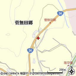 長崎県東彼杵郡東彼杵町菅無田郷1702周辺の地図