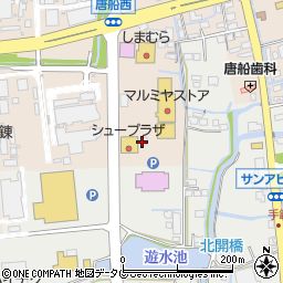 マルミヤストア大牟田西店周辺の地図