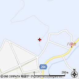 大分県臼杵市野津町大字八里合2208周辺の地図