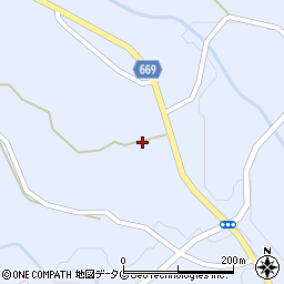 大分県竹田市久住町大字有氏1349周辺の地図