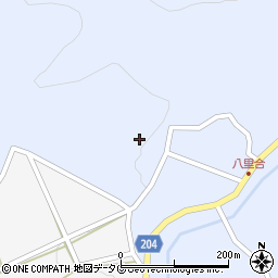 大分県臼杵市野津町大字八里合2205-2周辺の地図