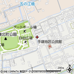 福岡県大牟田市手鎌1404周辺の地図