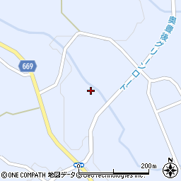 大分県竹田市久住町大字有氏1260周辺の地図