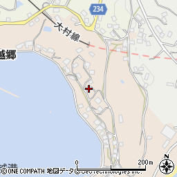 長崎県東彼杵郡川棚町三越郷259-7周辺の地図