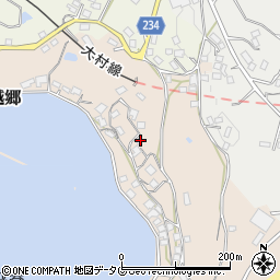 長崎県東彼杵郡川棚町三越郷277周辺の地図
