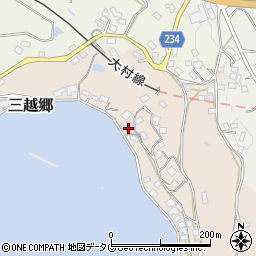 長崎県東彼杵郡川棚町三越郷258周辺の地図