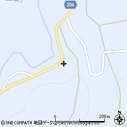 大分県臼杵市野津町大字八里合1042周辺の地図