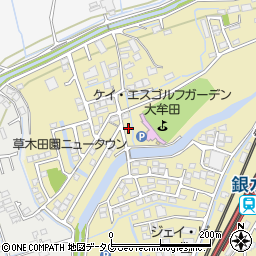 福岡県大牟田市草木1248-6周辺の地図
