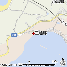 長崎県東彼杵郡川棚町三越郷348-1周辺の地図