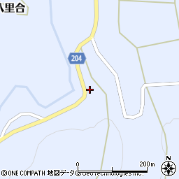 大分県臼杵市野津町大字八里合1042-3周辺の地図
