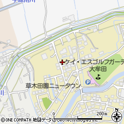 福岡県大牟田市草木1248-63周辺の地図
