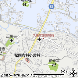 大牟田久福木簡易郵便局周辺の地図