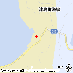 愛媛県宇和島市津島町漁家122周辺の地図