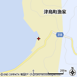 愛媛県宇和島市津島町漁家124周辺の地図