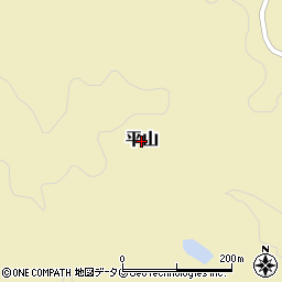 熊本県山鹿市平山周辺の地図
