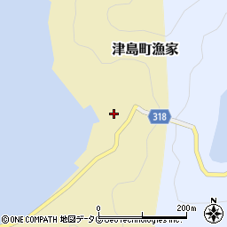 愛媛県宇和島市津島町漁家139周辺の地図