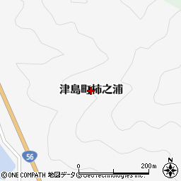愛媛県宇和島市津島町柿之浦周辺の地図