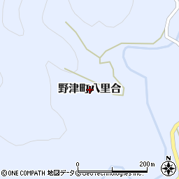 大分県臼杵市野津町大字八里合周辺の地図