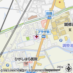プラージュ美容田隈店周辺の地図