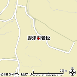 大分県臼杵市野津町大字老松周辺の地図