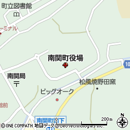 熊本県玉名郡南関町周辺の地図
