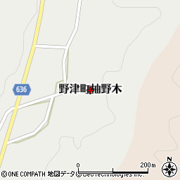 大分県臼杵市野津町大字柚野木周辺の地図