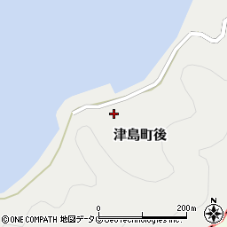 愛媛県宇和島市津島町後周辺の地図