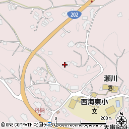 長崎県西海市西海町丹納郷周辺の地図