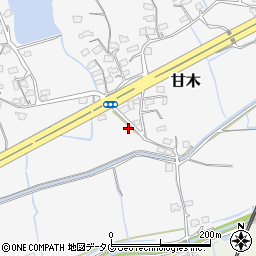 福岡県大牟田市甘木351周辺の地図