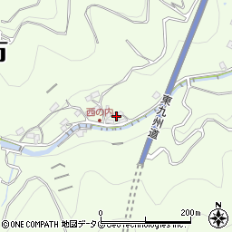 大分県津久見市西ノ内7894周辺の地図