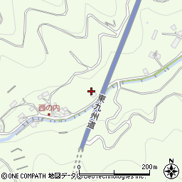 大分県津久見市西ノ内7932周辺の地図