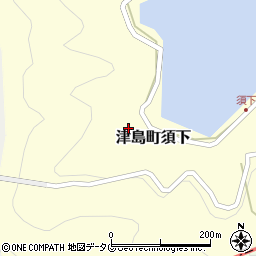 愛媛県宇和島市津島町須下363周辺の地図