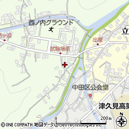 大分県津久見市西ノ内6641周辺の地図