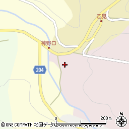 大分県臼杵市乙見上鍛冶1202周辺の地図
