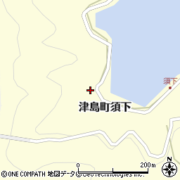 愛媛県宇和島市津島町須下370周辺の地図