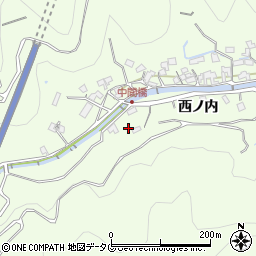 大分県津久見市西ノ内7097周辺の地図