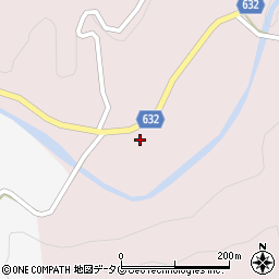 大分県豊後大野市犬飼町黒松184周辺の地図