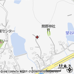 福岡県大牟田市甘木周辺の地図