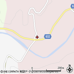 大分県豊後大野市犬飼町黒松195周辺の地図