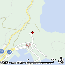 長崎県南松浦郡新上五島町立串郷596周辺の地図