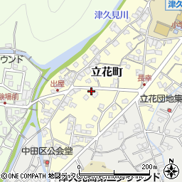 大分県津久見市立花町6-53周辺の地図