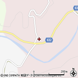 大分県豊後大野市犬飼町黒松191周辺の地図